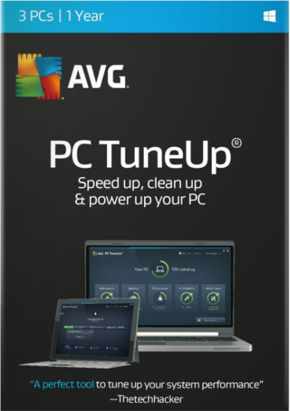 AVG TuneUp 2017 3 PC 1 YEAR Global