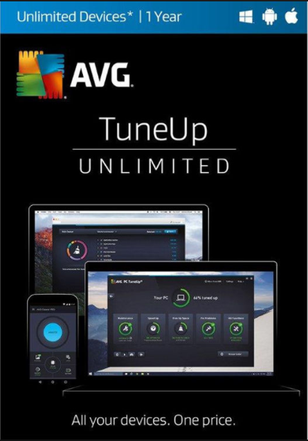 AVG TuneUp 2017 Unlimited Devices 1 YEAR Global