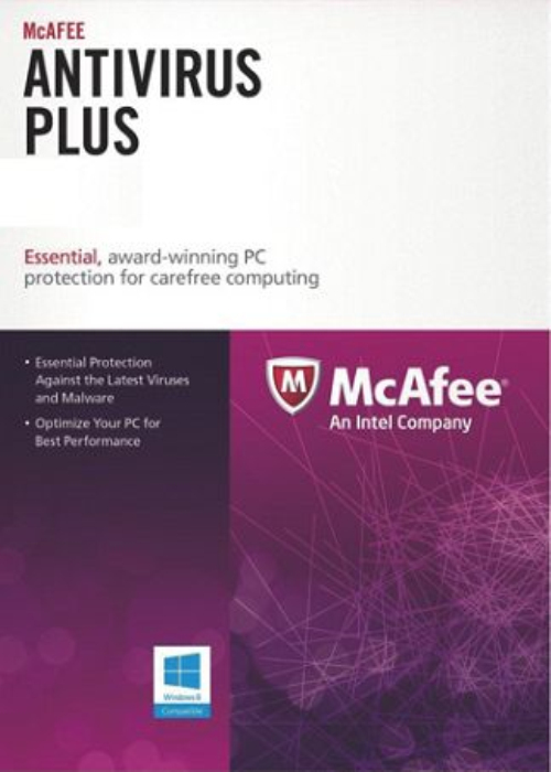 McAfee Antivirus 1 PC 1 YEAR Global