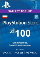 SUPERCDK.com, Play Station Network 100 PLN PL Official Play Station Network 100 PLN PL